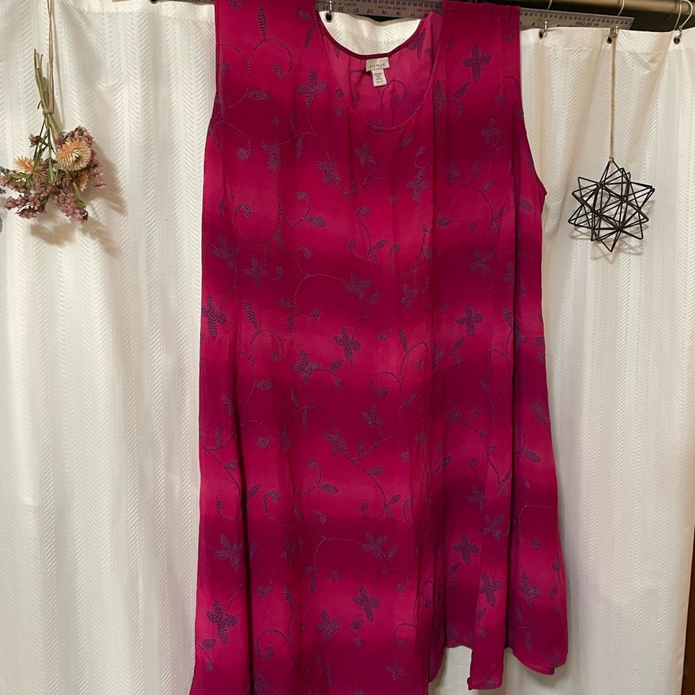 Whimsical Fuchsia Floral Mini Dress - Avenue